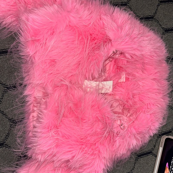 Hot & Delicious Jackets & Blazers - Hot & Delicious Pink Faux Fur coat